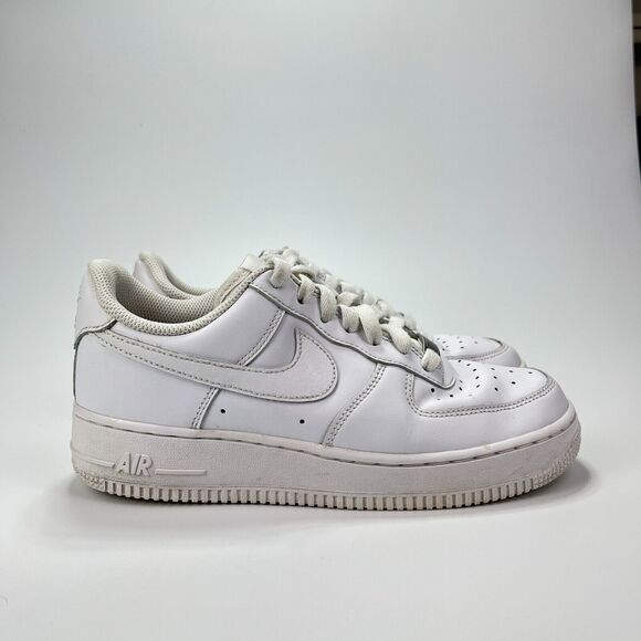 Nike Air Force 1 Low White Leather Athletic Shoes DD8959-100 Women's Size 7.5 - Picture 1 of 11